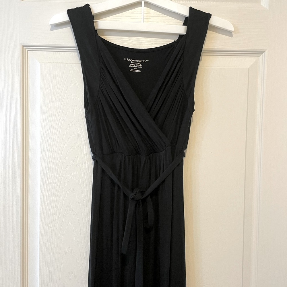 LAST CALL🌺 Adorable Black Liz Lange Maternity Maxi Dress